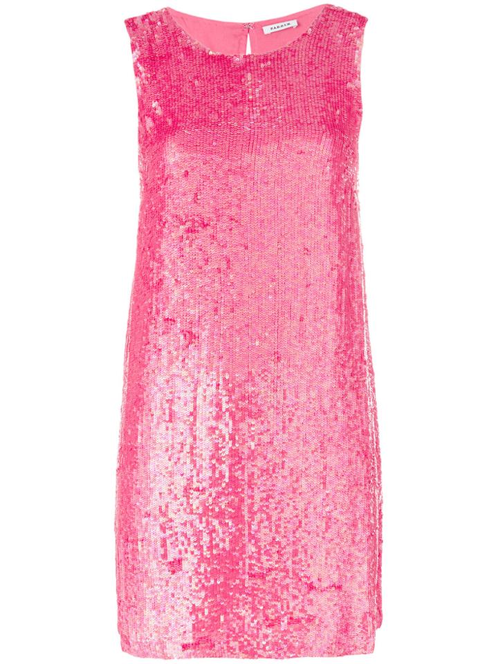 P.a.r.o.s.h. Sequinned Mini Dress - Pink & Purple