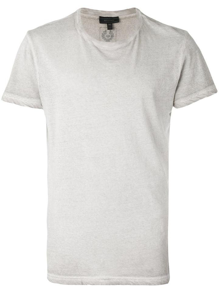 Belstaff Crew Neck T-shirt, Men's, Size: Large, Nude/neutrals, Cotton