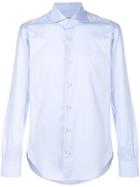 Kiton Plain Button Down Shirt - Blue