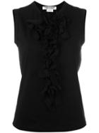 Comme Des Garçons Comme Des Garçons - Ruffled Vest - Women - Cotton - S, Black, Cotton