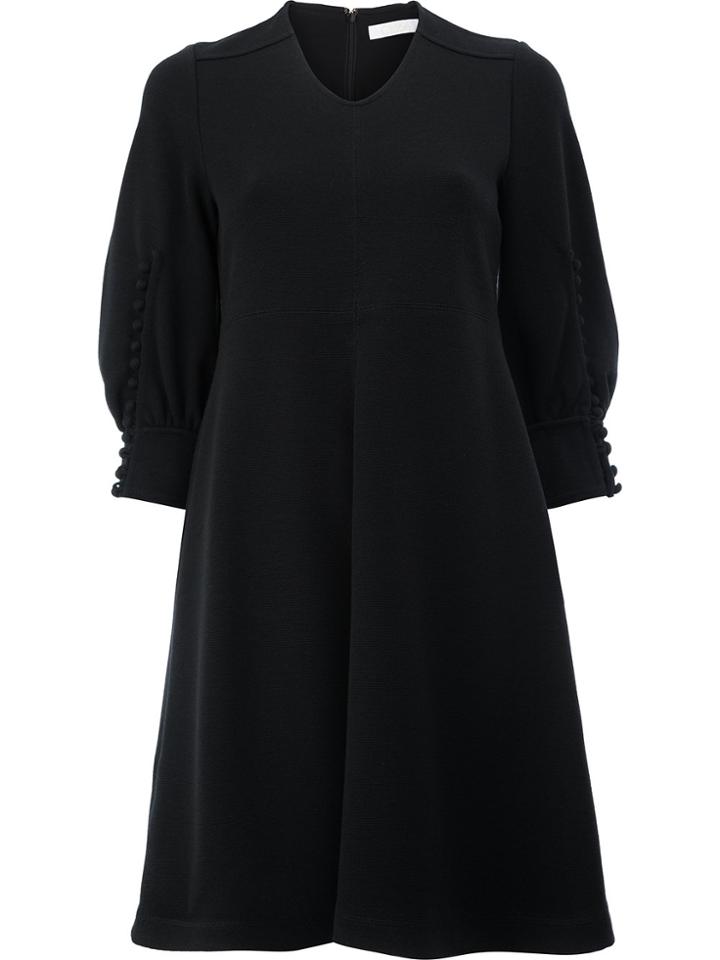 Chloé Full Sleeve Swing Dress - Black