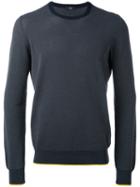 Fay - Spot Knit Crew Neck Sweater - Men - Cotton - Xxl, Blue, Cotton