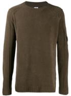 Cp Company Lens Knitted Sweatshirt - Green