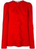 Stella Mccartney Crêpe De Chine Blouse - Red