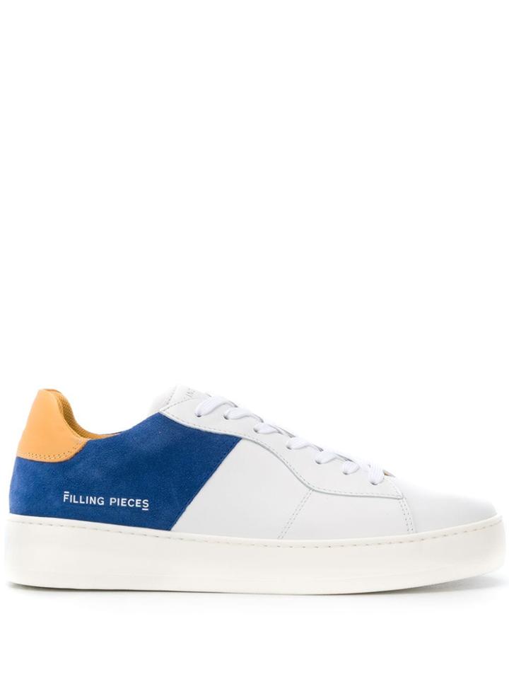 Filling Pieces Plain Court Sneakers - White