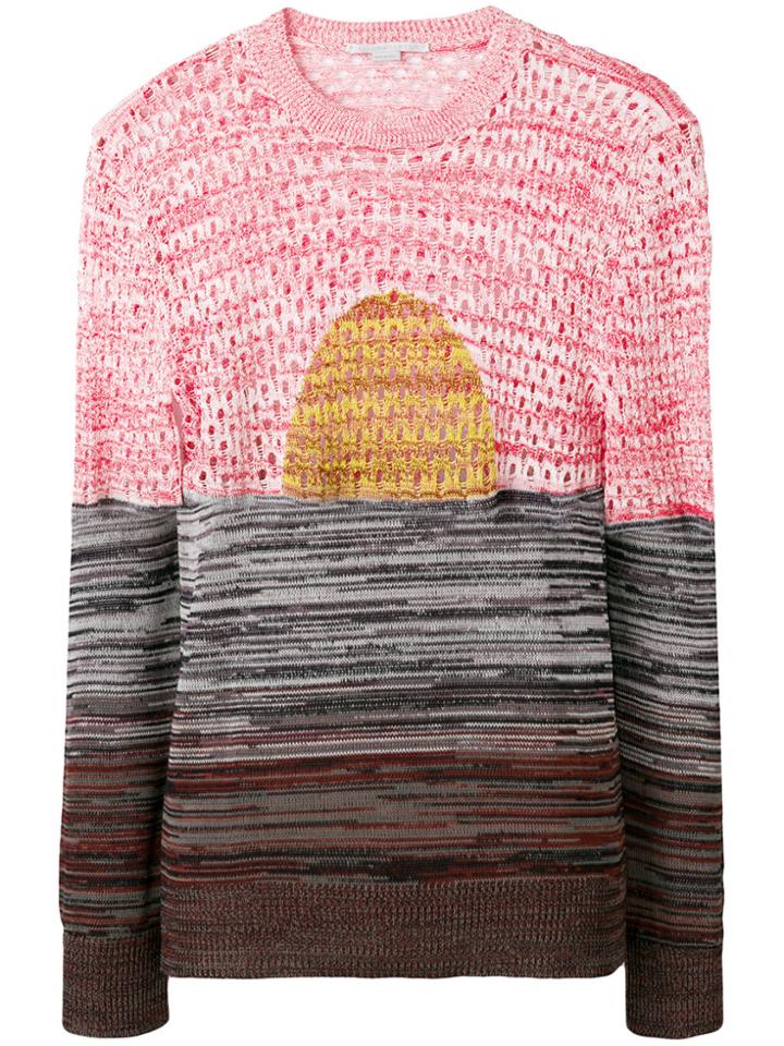 Stella Mccartney Perforated Knit Jumper - Multicolour