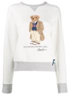 Polo Ralph Lauren Preppy Bear Fleece Sweatshirt - White