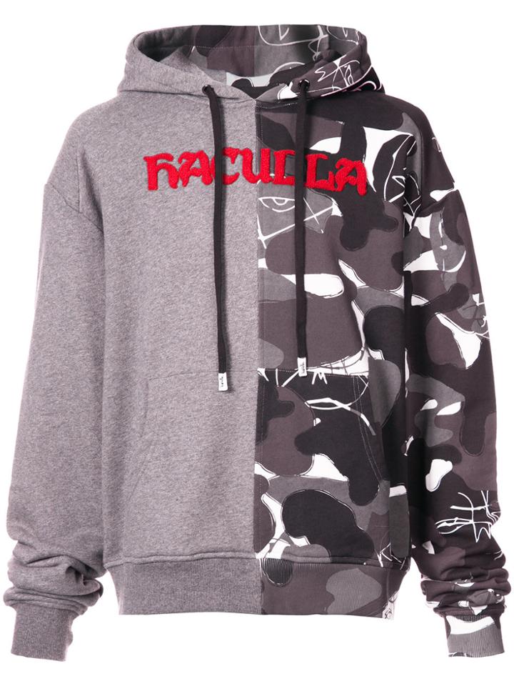 Haculla Split Camouflage Hoodie - Grey