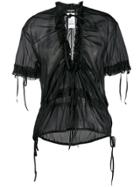 Dsquared2 Gathered Blouse - Black