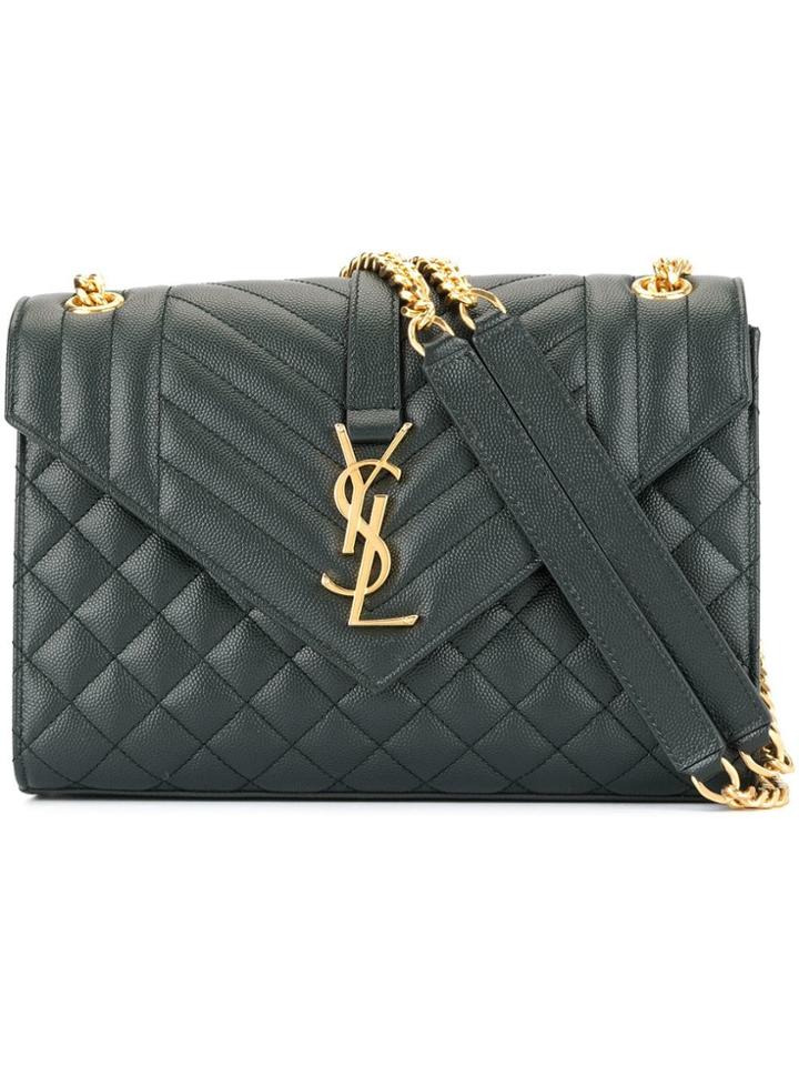 Saint Laurent Envelope Shoulder Bag - Green