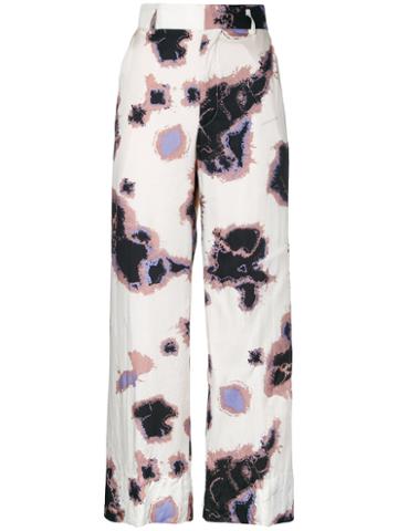 Theatre Products - Printed Palazzo Pants - Women - Cupro - One Size, White, Cupro