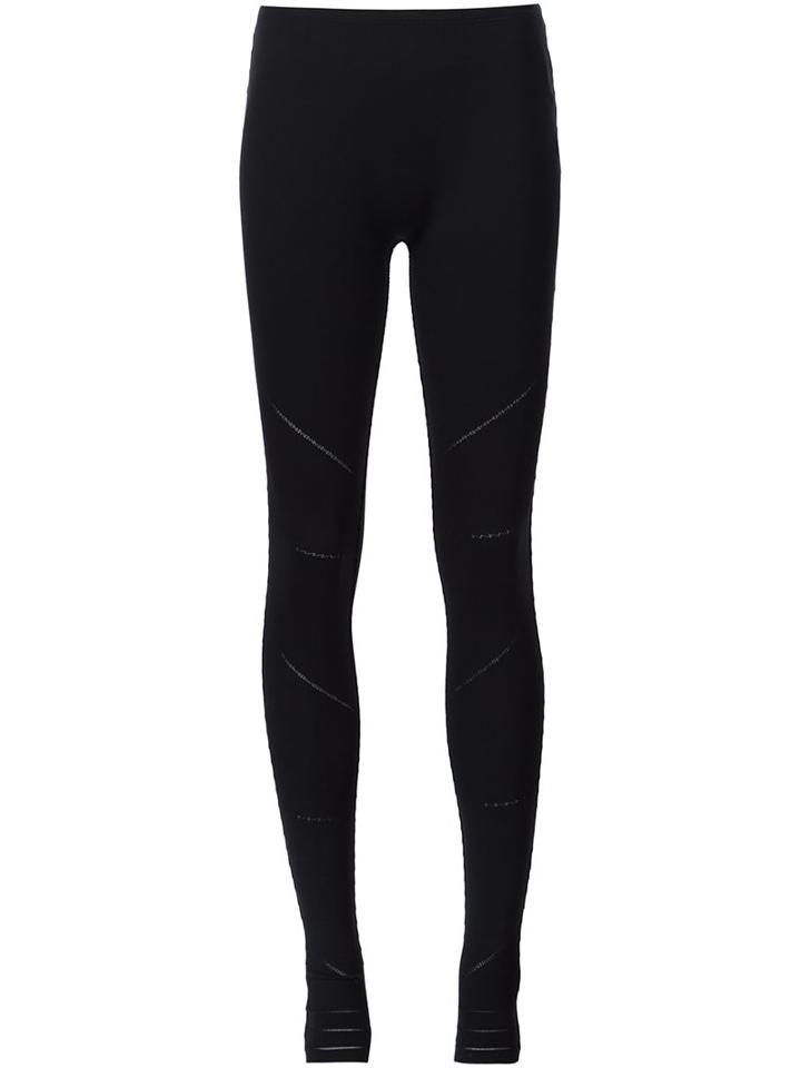 Issey Miyake Knitted Leggings, Women's, Size: 2, Black, Nylon/polyester/polyurethane
