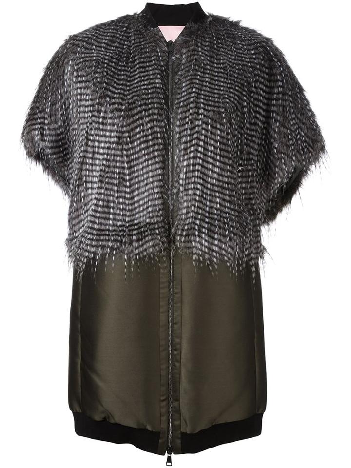 Giamba Pheasant Feather Effect Coat