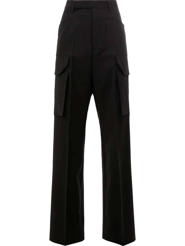 Rick Owens Straight Trousers - Black