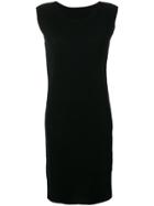 Issey Miyake Cauliflower Ribbed Sleeveless Dress - Black