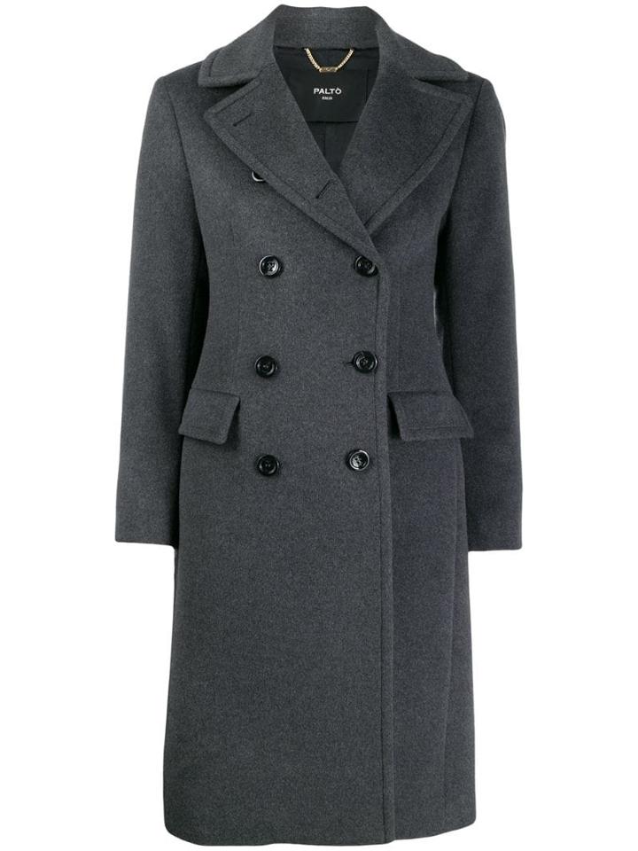 Paltò Double Buttoned Coat - Grey