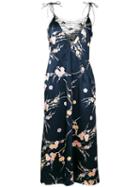 Giorgio Armani Pre-owned Embellished Floral Slip Dress - Blue