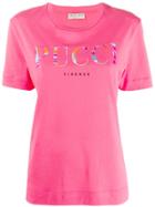 Emilio Pucci Logo Printed T-shirt - 362-magenta