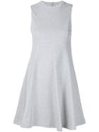 T By Alexander Wang Flared Short Dress, Women's, Size: Medium, Grey, Cotton