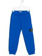 Stone Island Junior - Logo Track Pants - Kids - Cotton - 4 Yrs, Blue