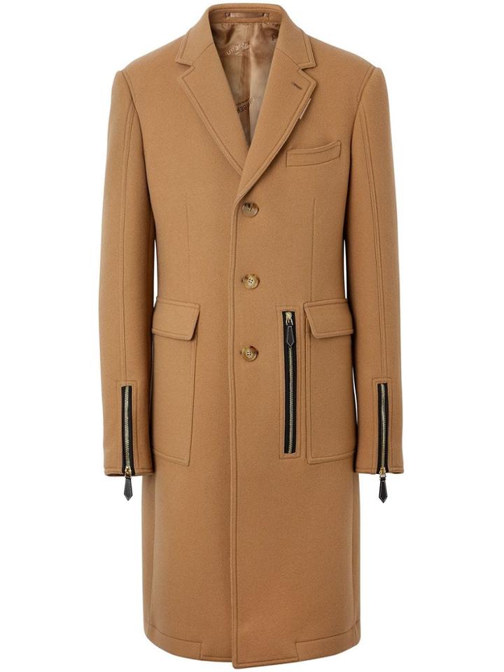 Burberry Zip-detailed Coat - Neutrals