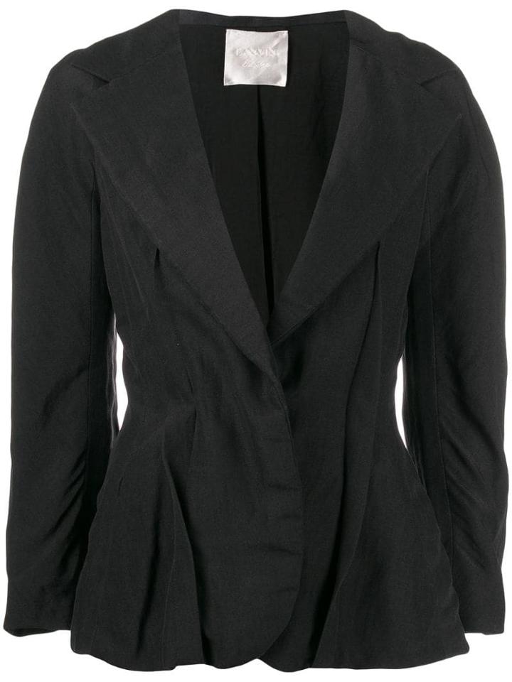 Lanvin Pre-owned 2006's Pleated Details Fitted Jacket - Grey