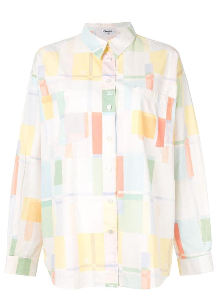 Chanel Pre-owned Long Sleeve Shirt - White