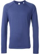Aspesi Raglan Sleeve Sweater, Men's, Size: Large, Blue, Cotton