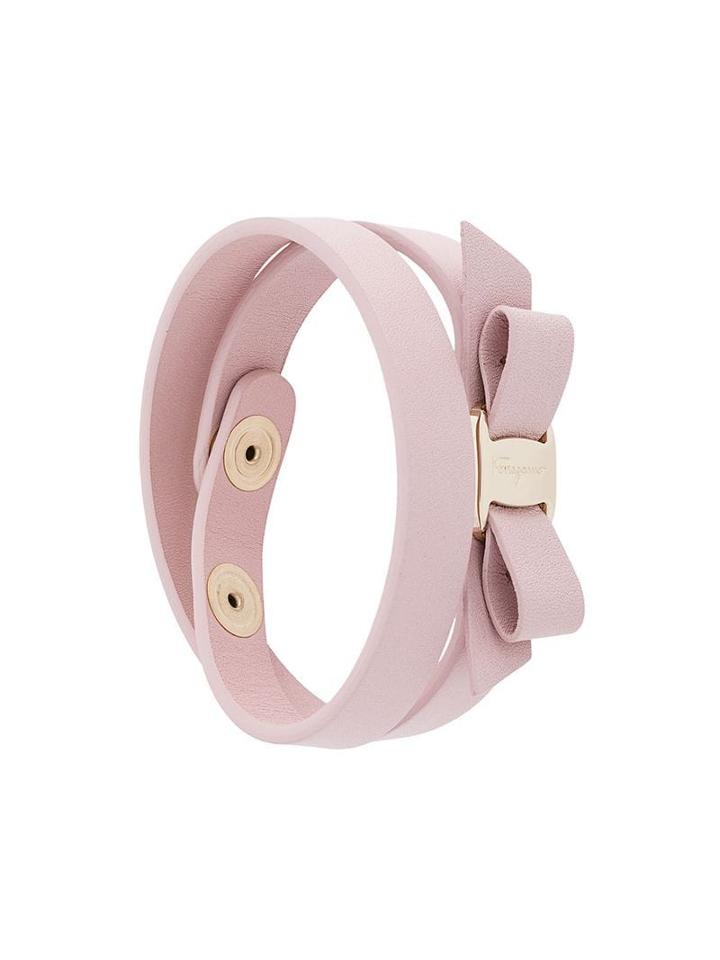 Salvatore Ferragamo Vara Bow Double Bracelet - Pink