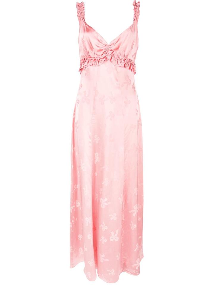Alexa Chung Frill Detail Empire Dress - Pink