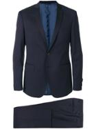 Tonello Micro Print Single Breasted Suit - Blue