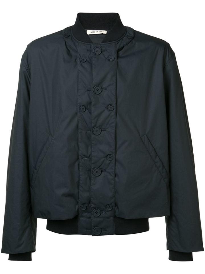 Marni Techno Poplin Reversible Bomber - Blue