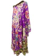 Dundas One Shoulder Long Dress - Purple