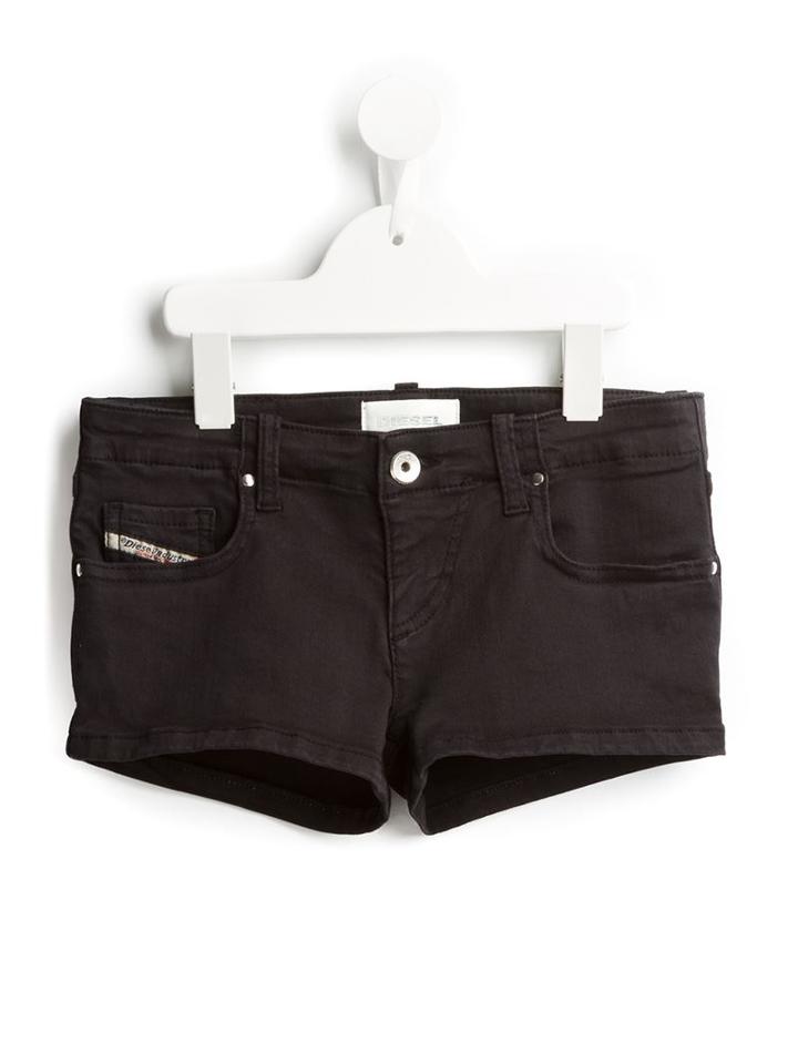 Diesel Kids Prira Denim Shorts, Girl's, Size: 10 Yrs, Black
