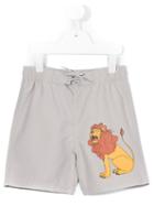 Mini Rodini - Lion Sp Swim Shorts - Kids - Recycled Polyester - 9 Yrs, Boy's, Grey