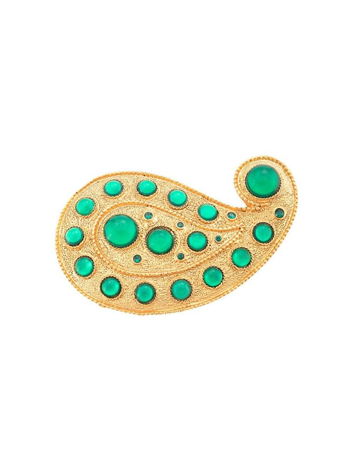 Oscar De La Renta Taj Small Brooch - Gold
