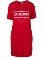 Love Moschino Logo T-shirt Dress - Red