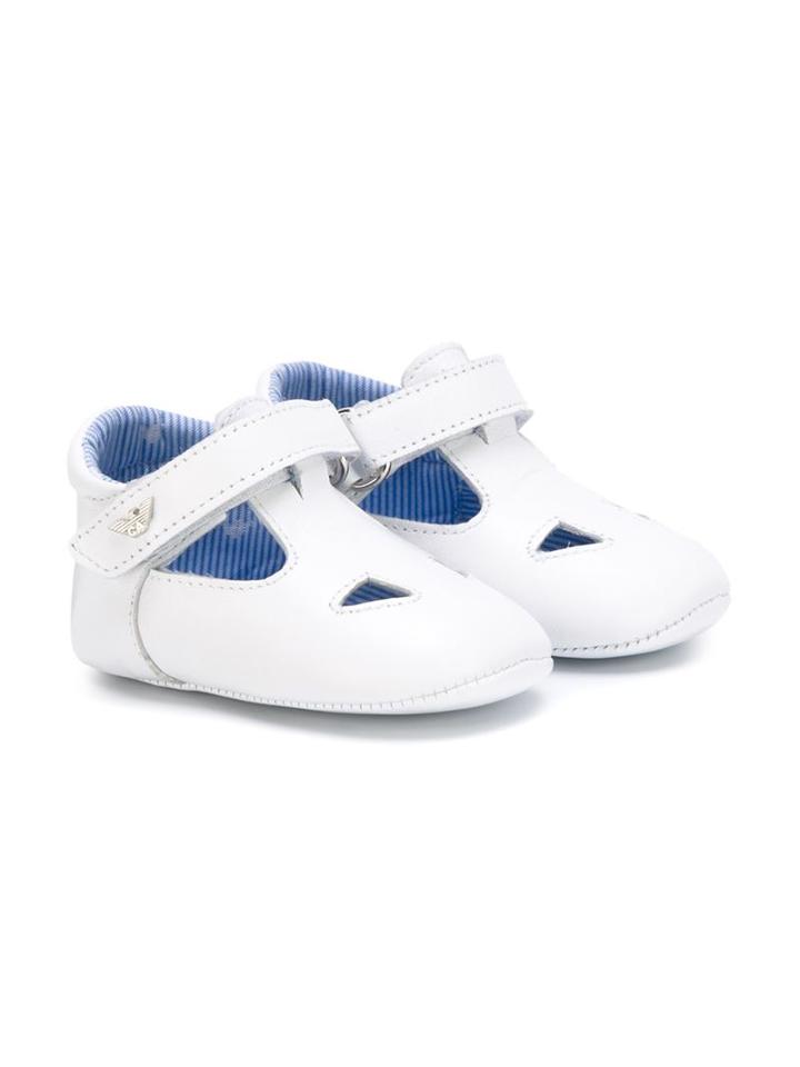 Armani Junior Velcro Strap Pre-walkers, Boy's, Size: 17, Red