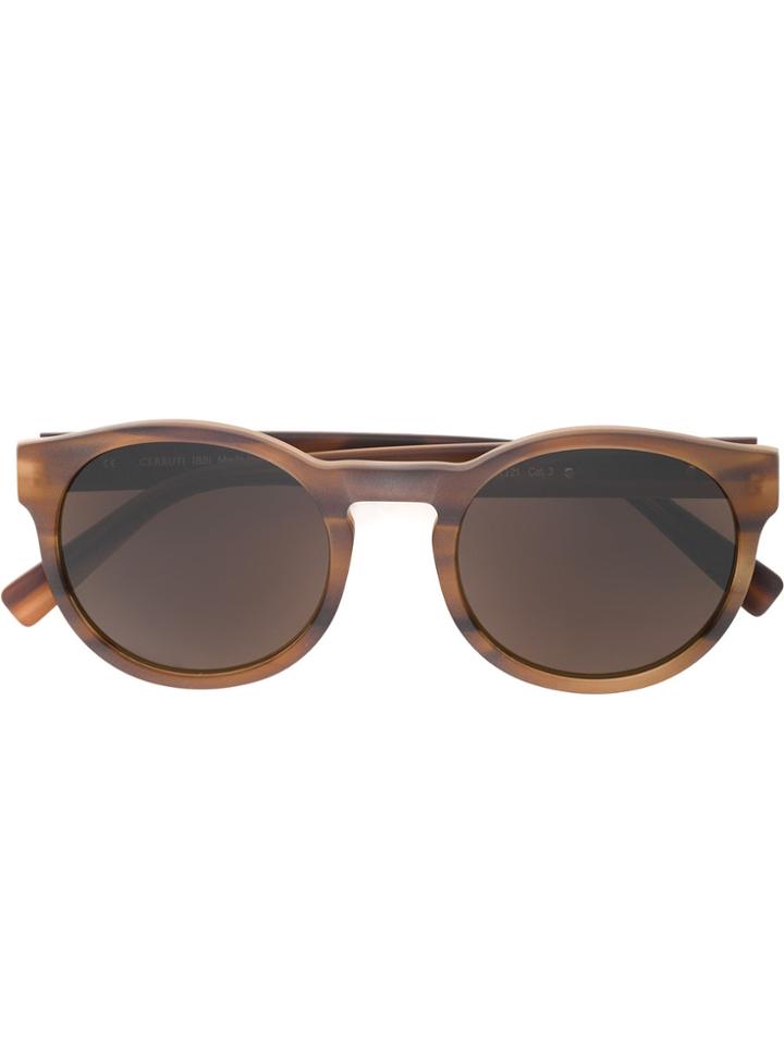 Cerruti 1881 Round Frame Sunglasses - Brown