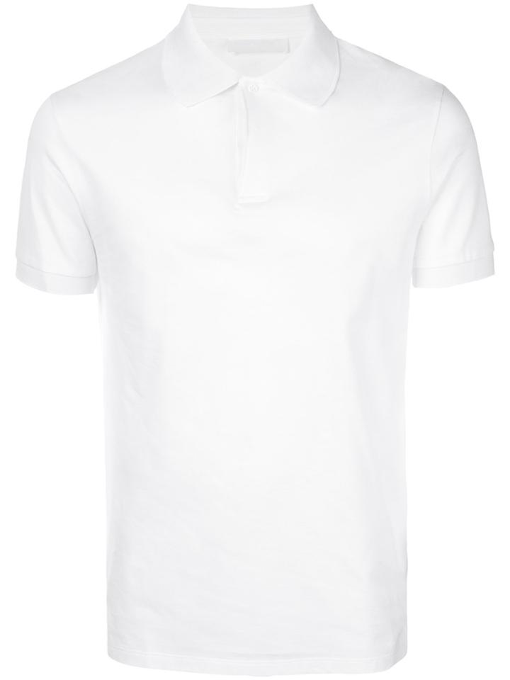 Neil Barrett Printed Back Polo Shirt - White