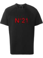 No21 Appliqué Logo T-shirt, Men's, Size: Xl, Black, Cotton