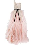 Loulou Embellished Wings Ball Gown - Pink