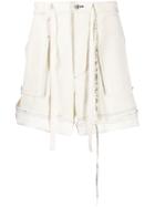 Federico Curradi Casual Patchwork Shorts - Neutrals