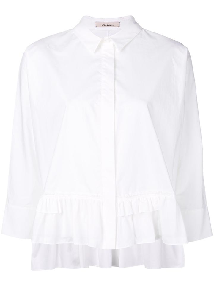 Dorothee Schumacher Cropped Peplum Shirt - White