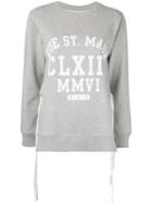 Mm6 Maison Margiela - Printed Sweatshirt - Women - Cotton - M, Grey, Cotton