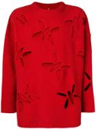 Oamc Cut-out Detailed Jumper - Red