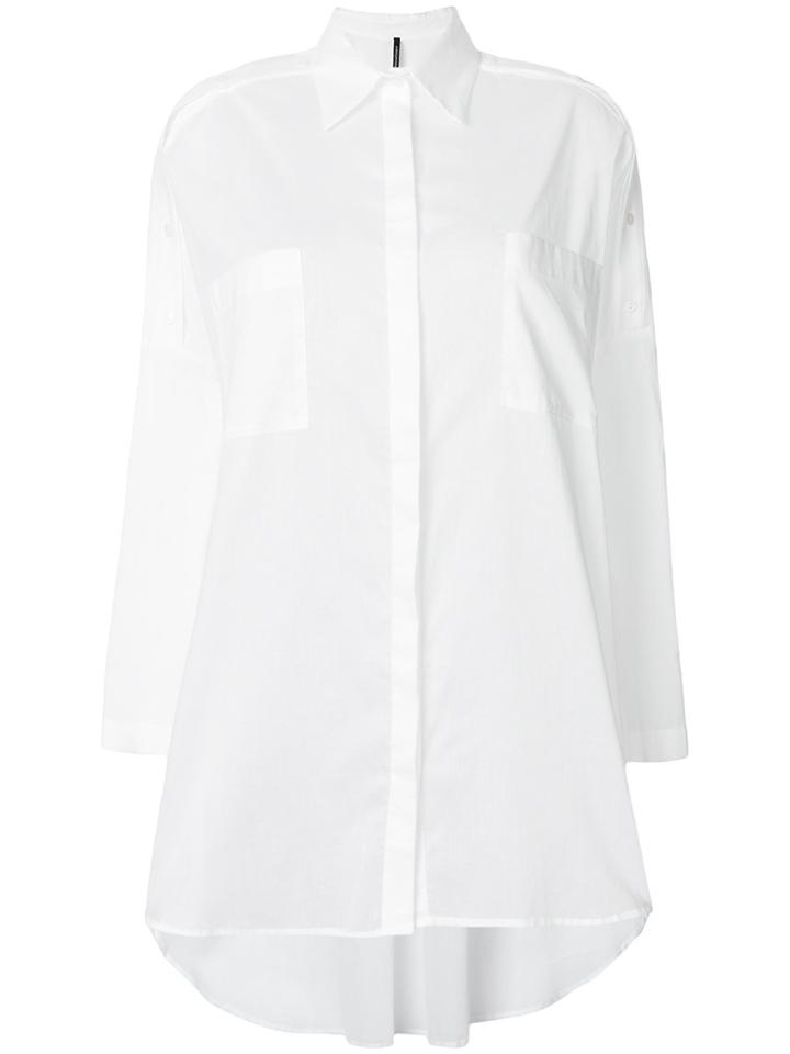 Pierantoniogaspari Long-line Long Sleeve Shirt - White