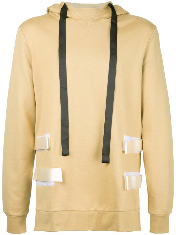 Matthew Miller - Side Strap Hoodie - Men - Cotton - L, Nude/neutrals, Cotton