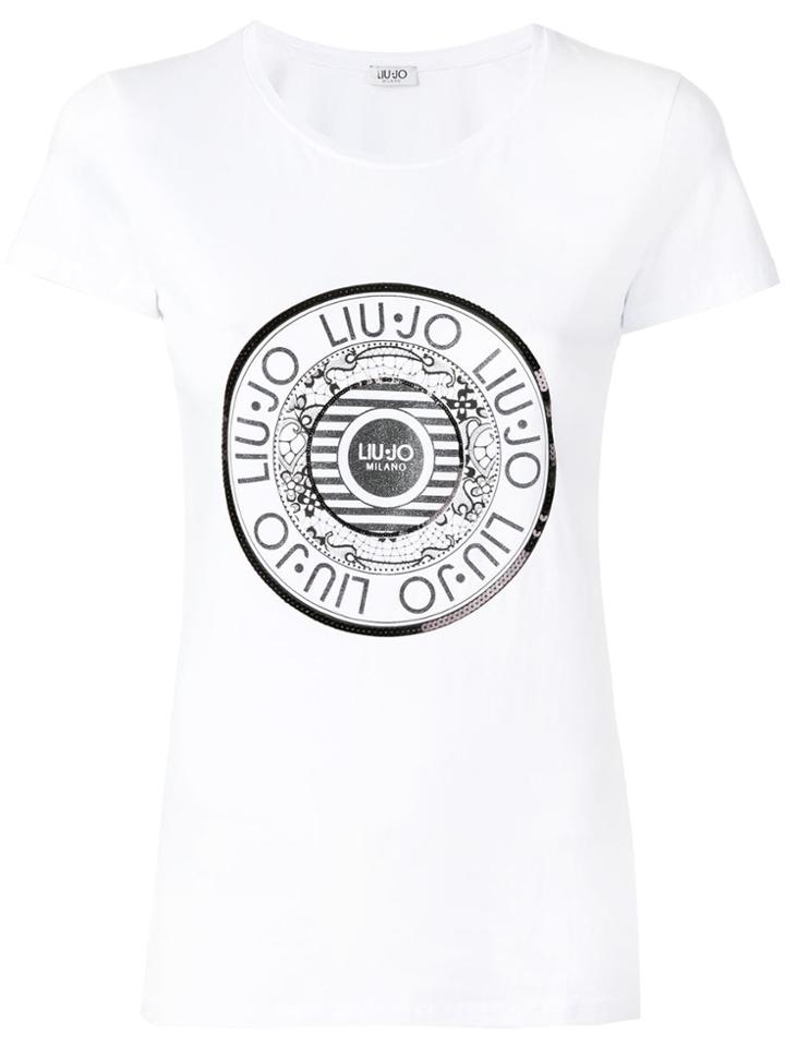Liu Jo Logo Printed T-shirt - White