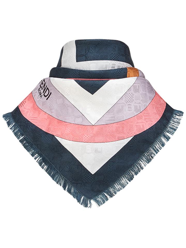 Fendi Chain Link Scarf - Blue